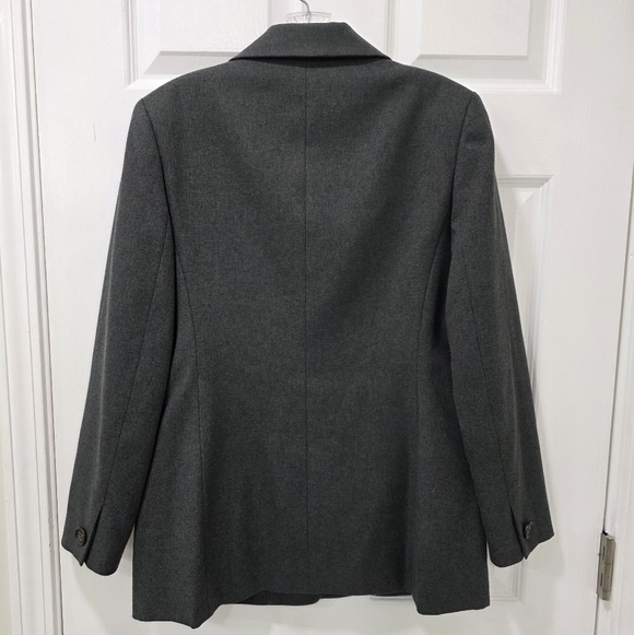 Orvis Charcoal Gray Blazer Jacket Women’s Petite 8P Single Button Career - Picture 5 of 8